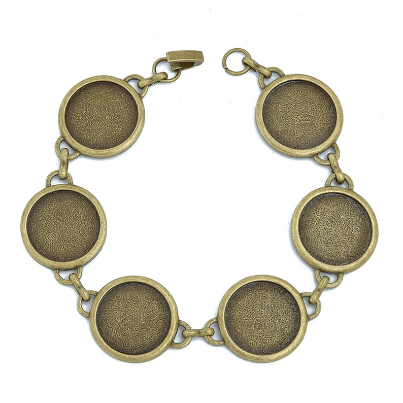 18mm Round Bezel Bracelet Blanks Forms Bracelet Blanks Fit Etsy
