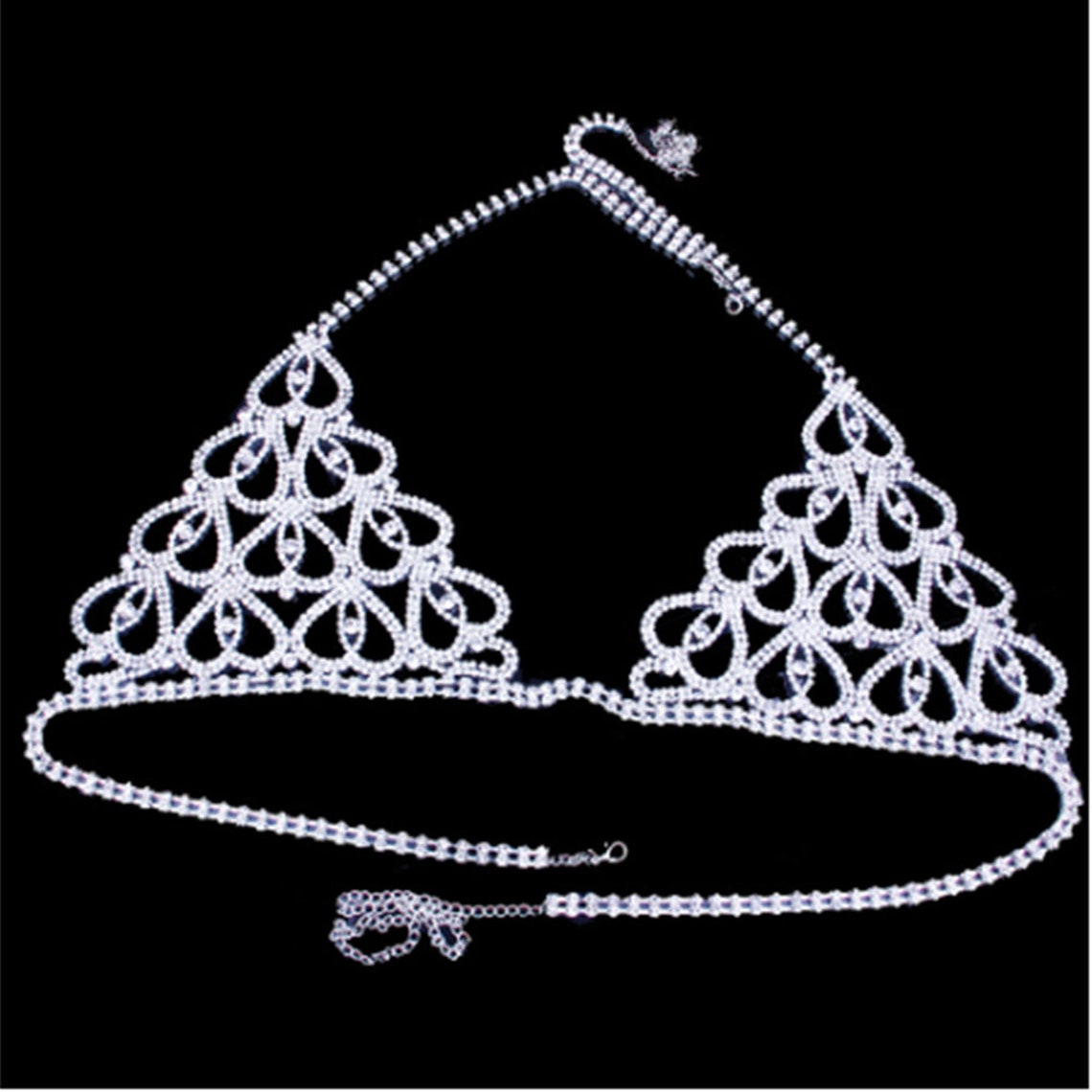 Sexy Bling Crystal Underwear Jewelry Heart Shaped for Women Etsy 日本