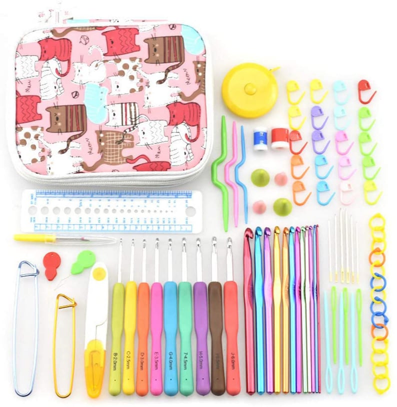 Crochet Hooks Kit With Case 85piece Crochet Hooks Set Etsy
