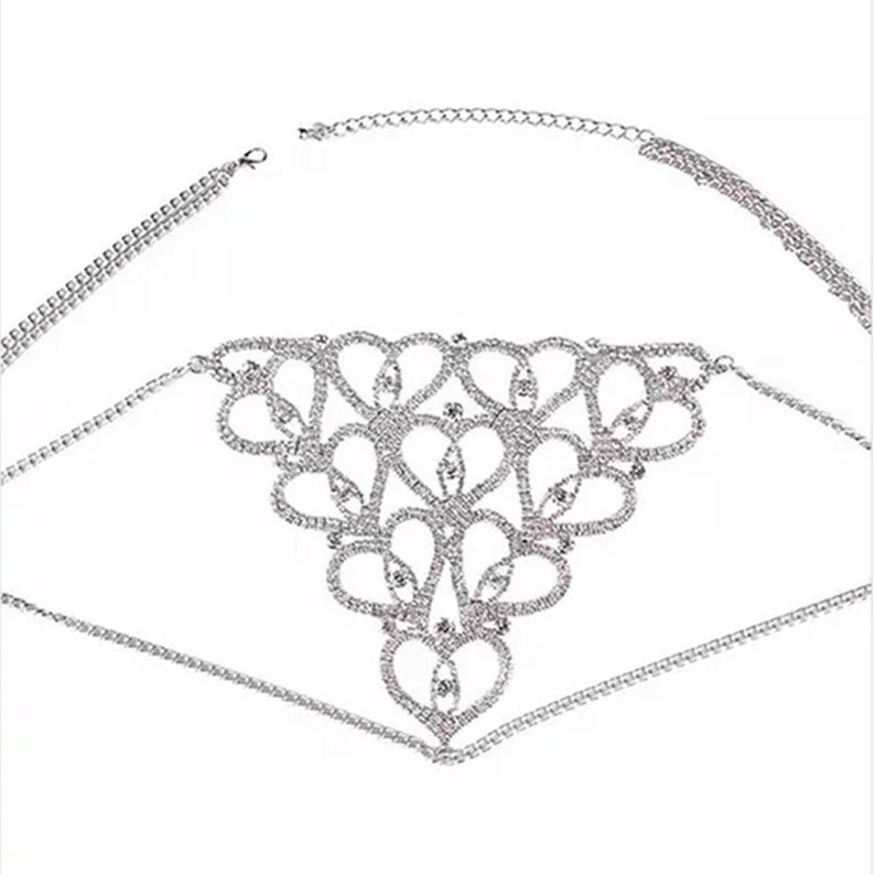 Sexy Bling Crystal Underwear Jewelry Heart Shaped for Women Etsy