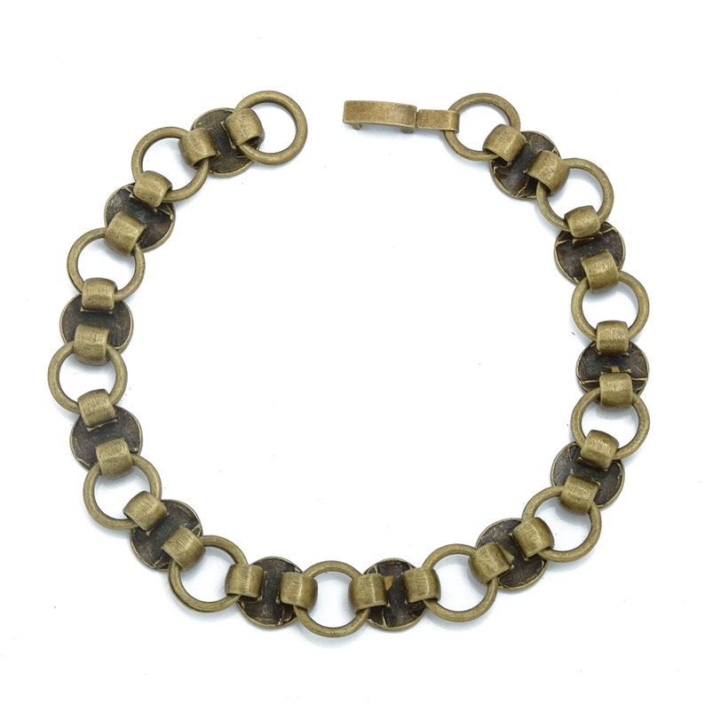 10mm Round Glue Pad Disc Chunky Bracelet Blanks Forms fit 10mm Etsy