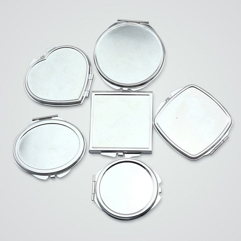 Pocket Mirror Blank Compact Mirrors Supply Silver Mirror Etsy UK