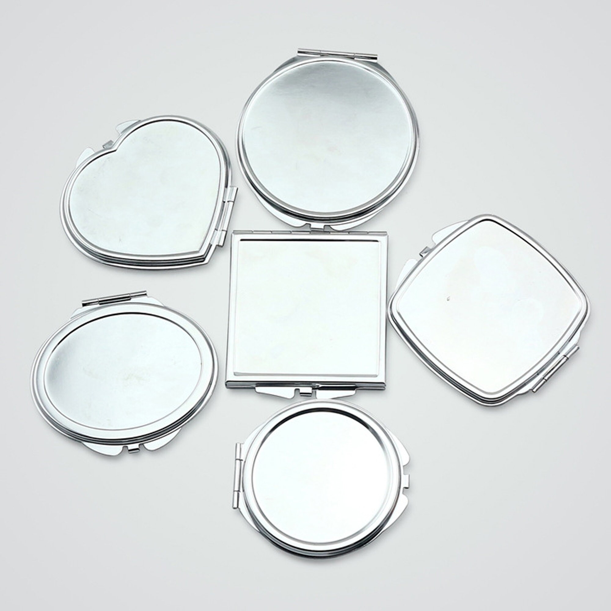 Pocket Mirror Blank Compact Mirrors Supply Silver Mirror Etsy UK