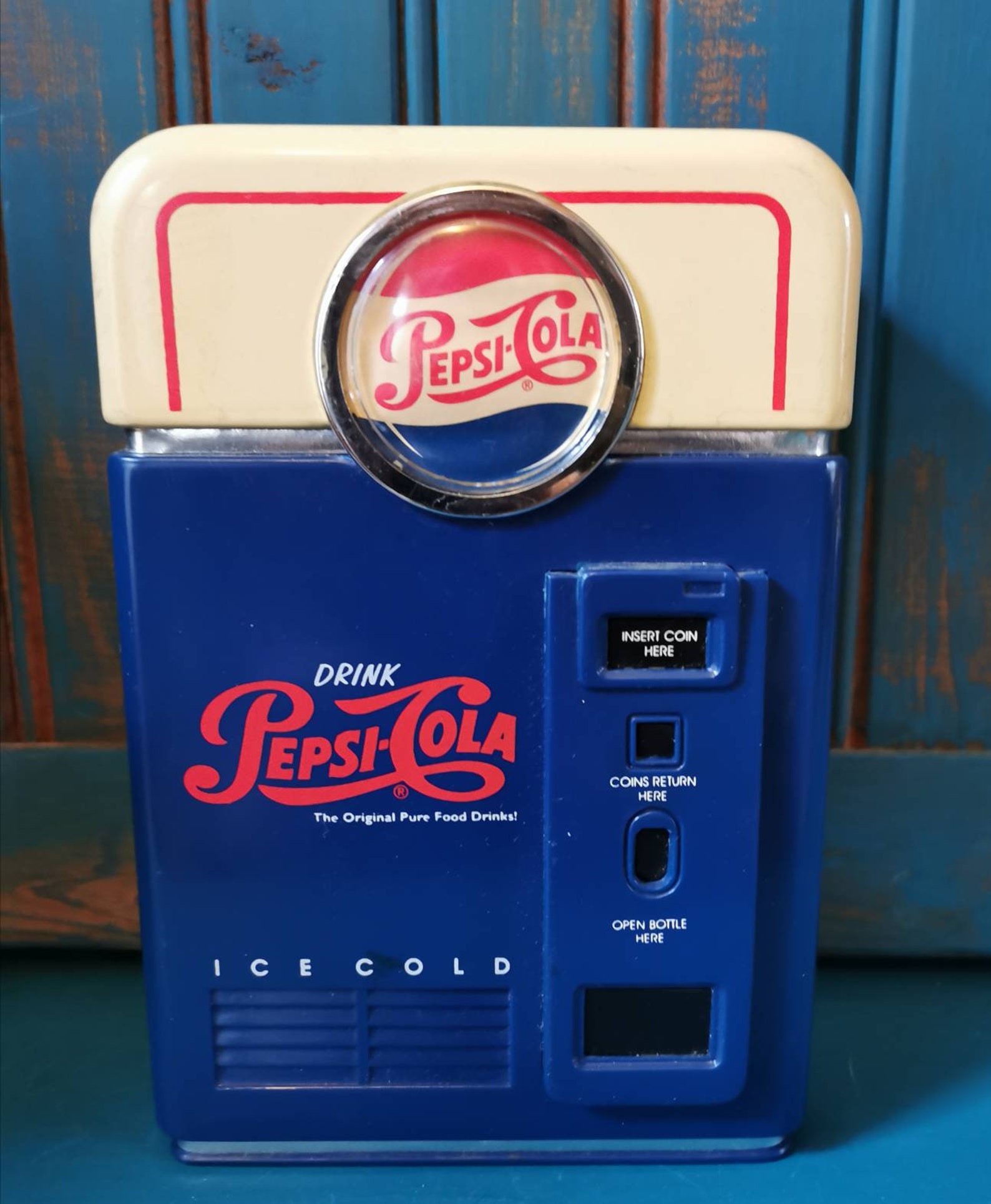 Vintage Plastic Pepsi Cola Coin Bank Etsy