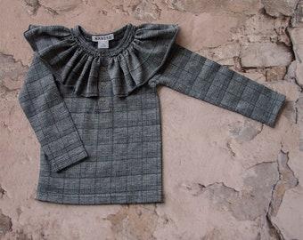 NEW!Blouse with wool/baby blouse with the wool/baby ruffle woollen blouse