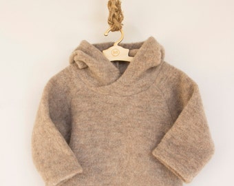 Merino wool jumper/ Baby woollen jumper/ Timberman's hoody