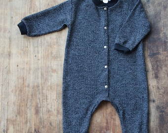 Woollen jumpsuit/woollen footies/woollen romper