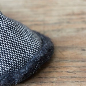 Merino wool slippers/ cinderella's slippers/Chess slippers image 5