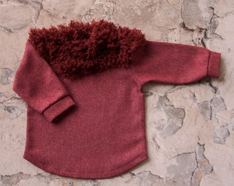 NEW! woollen baby jumper/jumper with the decoration/unisex kids jumper