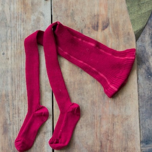 Cherry baby merino wool tights/ woolen tights/ merino wool pantyhose