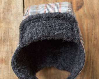 Christmas SALE !!!! Trapper hat/ Merino wool cap/ waterproof cap