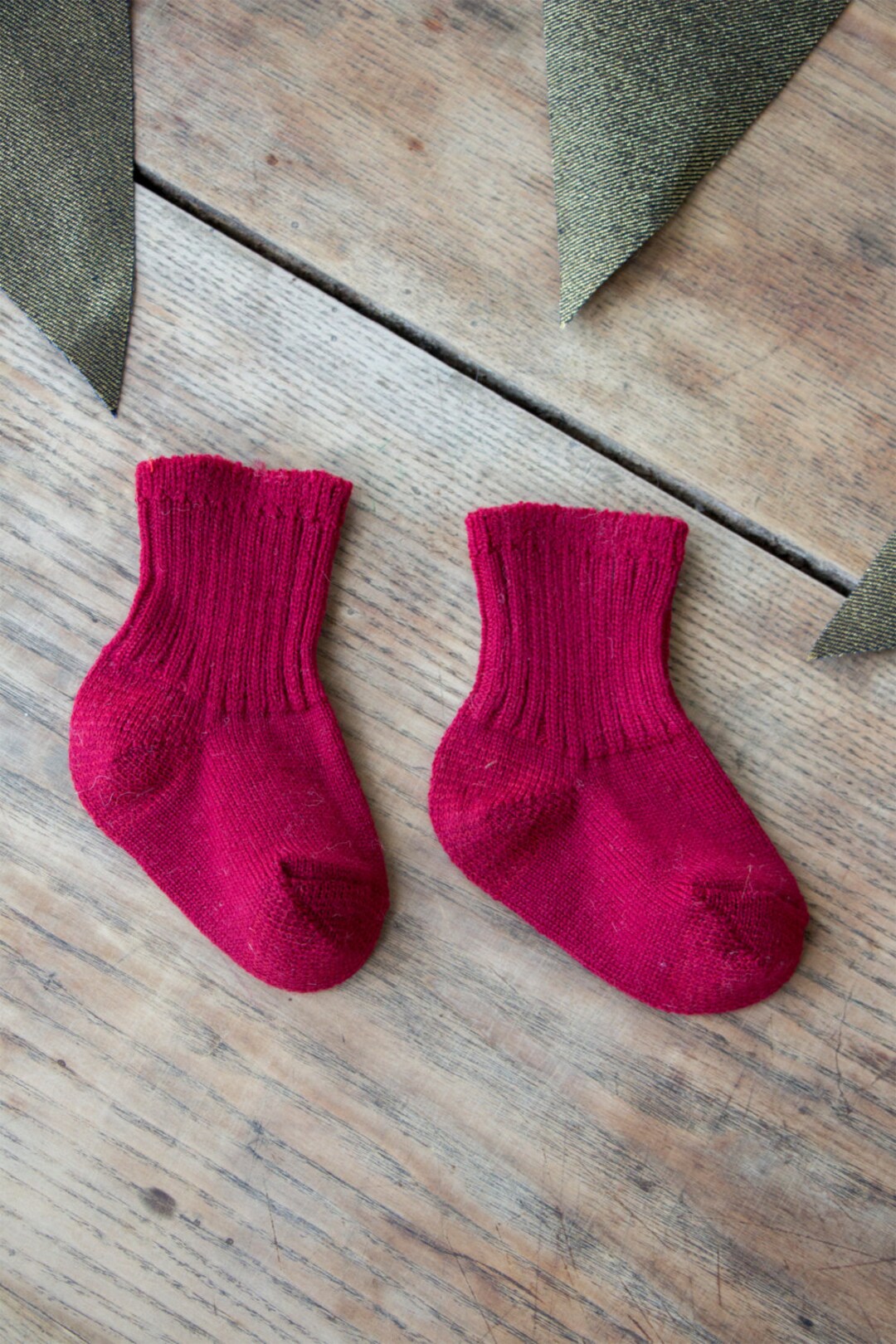 Merino Wool Baby Socks/ Red Merino Wool Socks Etsy