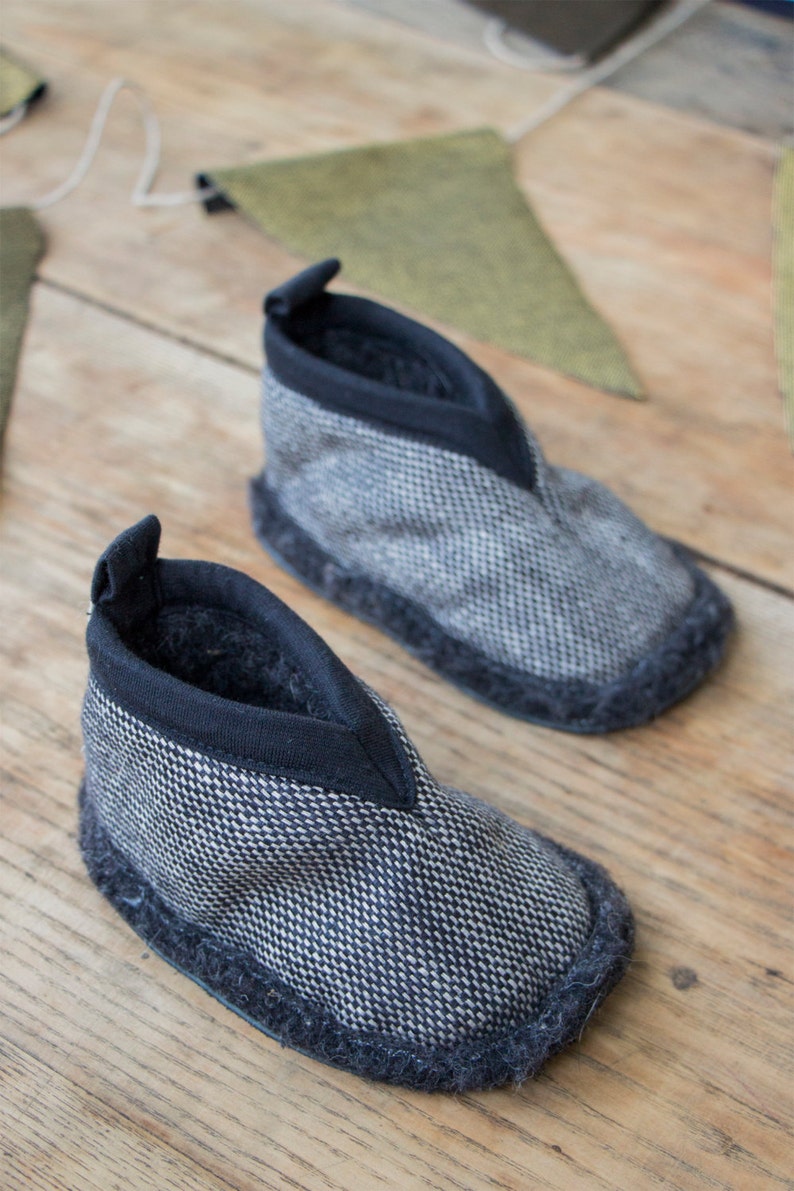 Merino wool slippers/ cinderella's slippers/Chess slippers image 1
