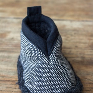 Merino wool slippers/ cinderella's slippers/Chess slippers image 3