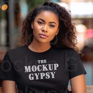 Black t shirt girl store