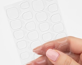 AMOND Strong Adhesive Nail Tabs for Press On Nails – 5 Sheets 120 Tabs | Double-Sided Sticky Tabs for Reusable Nail Tips | Made in Korea