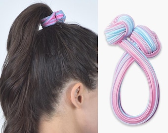 Dolly Hair Tie 022B Cherry Blossom Ending - Ponytail Holder Hair Elastic