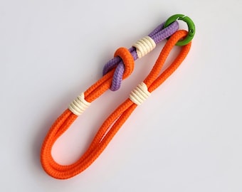 Dollyriem B001, telefoonriem, polskoord, handgemaakte sleutelhanger
