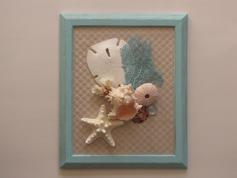 Seashell Wall Decor Seashell Wall Art Beach Decor Shell Wall Etsy