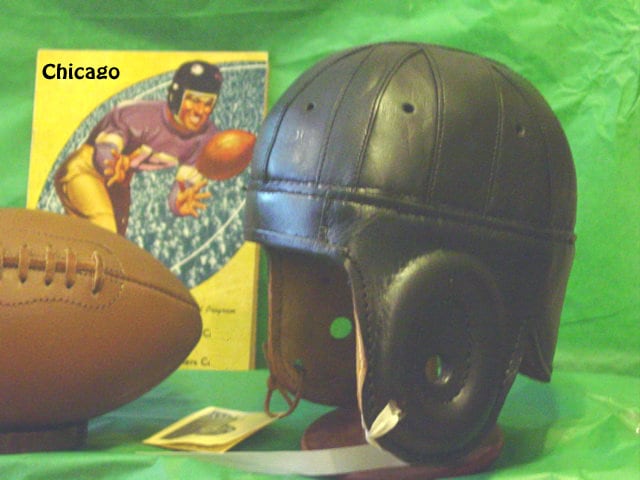 chicago bears leather football helmet Authentic SpeedFlex the price will not lower and the piece(s) will not be removed Chicago Bears CollectibleXchange