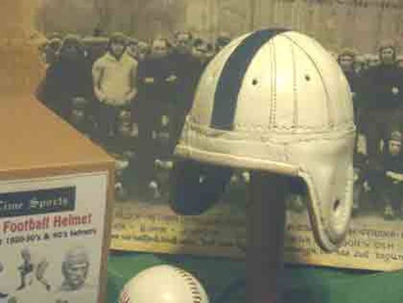 1940 Mini Penn State Leather Football Helmet (1/3 scale) 1940 Mini Penn State Leather Football Helmet (1/3 scale)