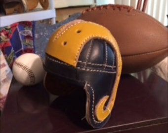 Leather Ram 1948 Style Mini Leather Football Helmet - Out of Stock - Etsy Leather Ram 1948 Style Mini Leather Football Helmet - Out of Stock - Etsy