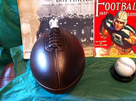 1920 Antique Style Leather Melon Football Rare First Passing Ft