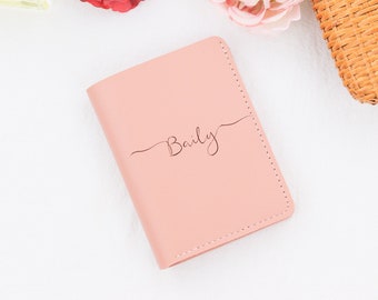 Personalisierter PU-Leder-Kartenhalter: Gravierte Brieftasche