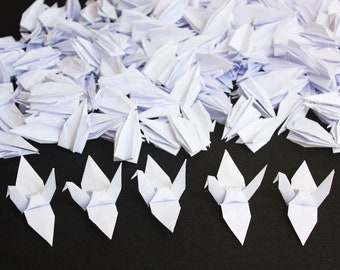 100 Pure White Origami Crane Chiyogami Papier Vogel Handgemaakte Pure Love Cranes Bruiloft Decoratie Verjaardagsfeest