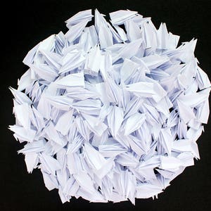 1000 Ivory Origami Cranes: Handmade Paper Birds, Wedding Decor