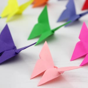 200 mariposas de origami: decoración de pared 3D y regalos para bodas