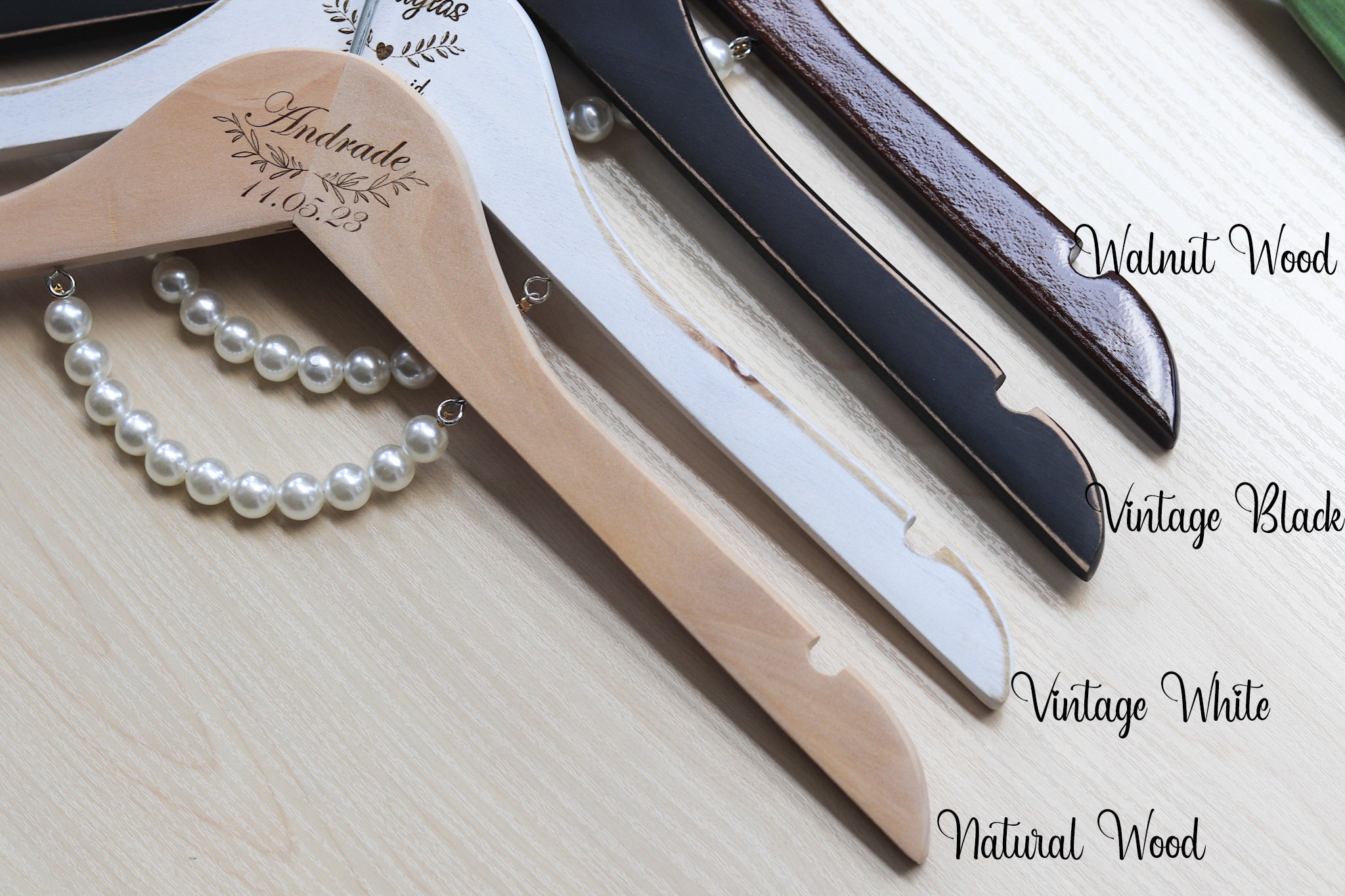 Personalized wedding hanger black hanger with a bowtie engraved groom