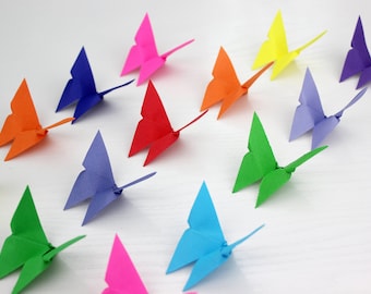 80 Origami Butterflies: 3D Paper Wall Art, Wedding Decor