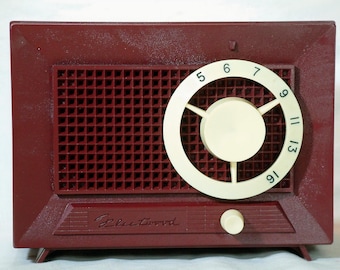 RESTORED Fleetwood "Jetsons" Atomic Age 1954 tube radio