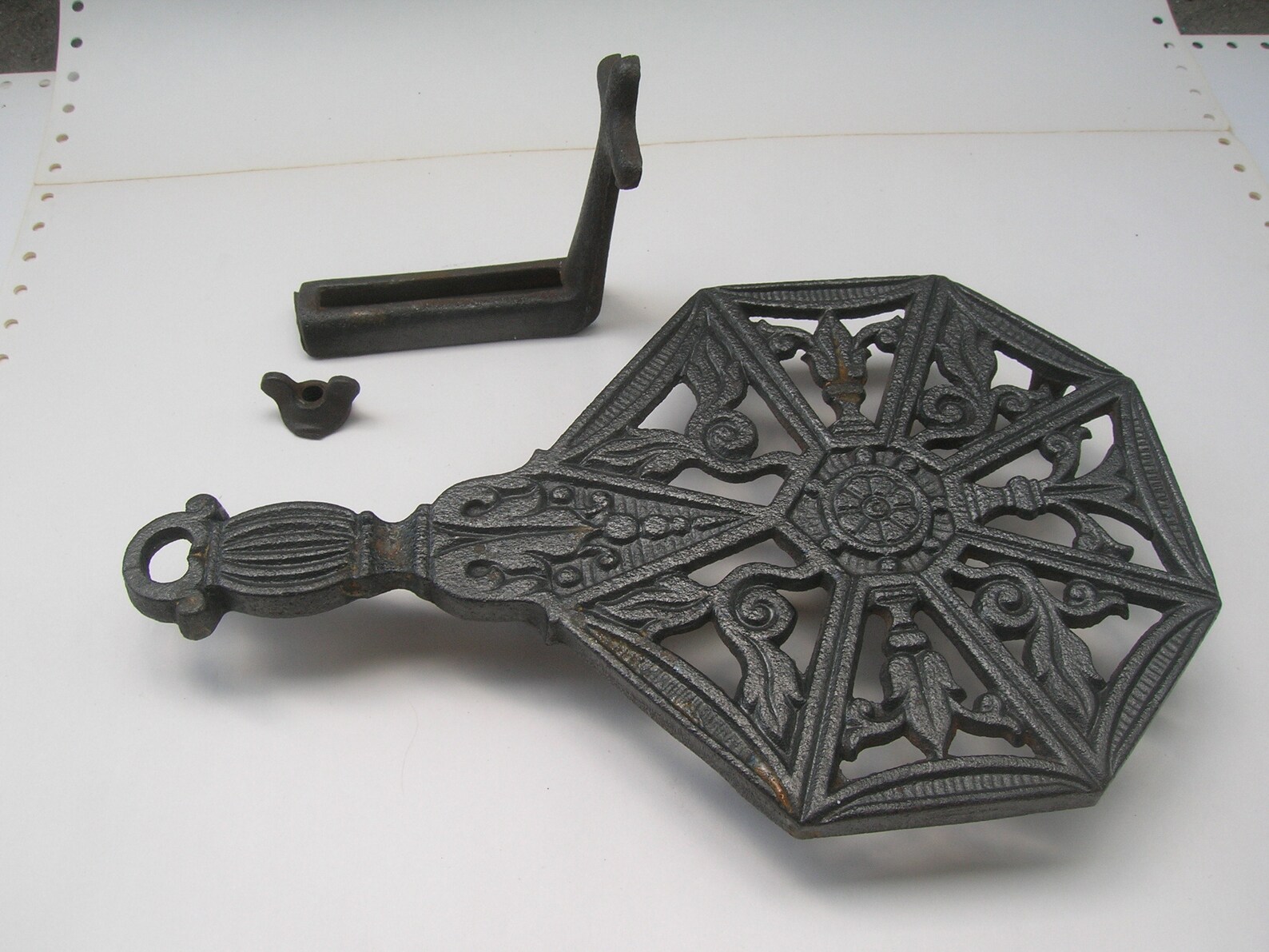 Cast Iron Trivet Hot Pan Stand with Adjustable Display Stand Etsy