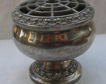 Small Vintage Rose Bowl, Silver Plate by Ianthe of England (9.5 Cm