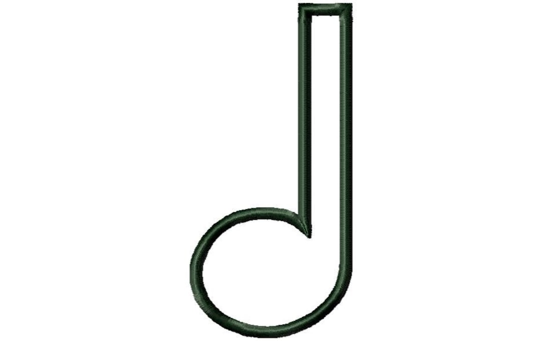 Musical Note Hoop Music Note Applique Design Download - 5x7 Hoop Size - Etsy
