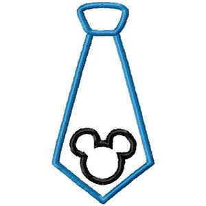 Mouse ears tie applique design download 4x4 hoop size only