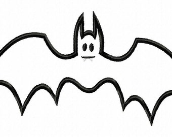 Puede incluir: Esquema en blanco y negro de un murciélago con una cara simple.