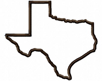 State of Texas applique design download - 5x7 hoop size