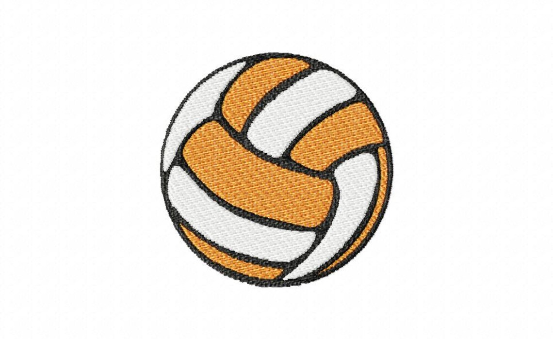 Volleyball Embroidery Design Download 4x4 Hoop Size Etsy