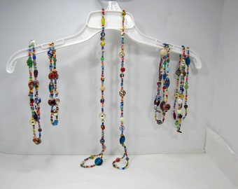 WINTER BLAHS?  Anti-Depression Necklace Try one!  Ridiculously Cheerful, Berserk Size Contrasts, Wild Texture Mix, Outrageous Colors
