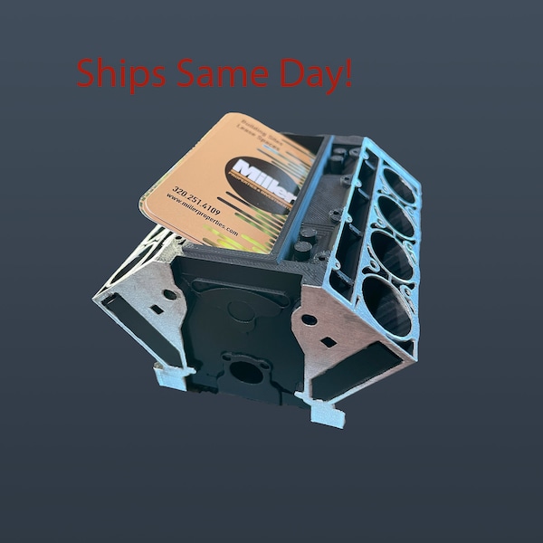 Engine Block Card Holder Etsy