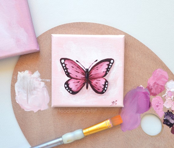 Sabistar-Créations: Peinture acrylique: papillon Delias hyparete