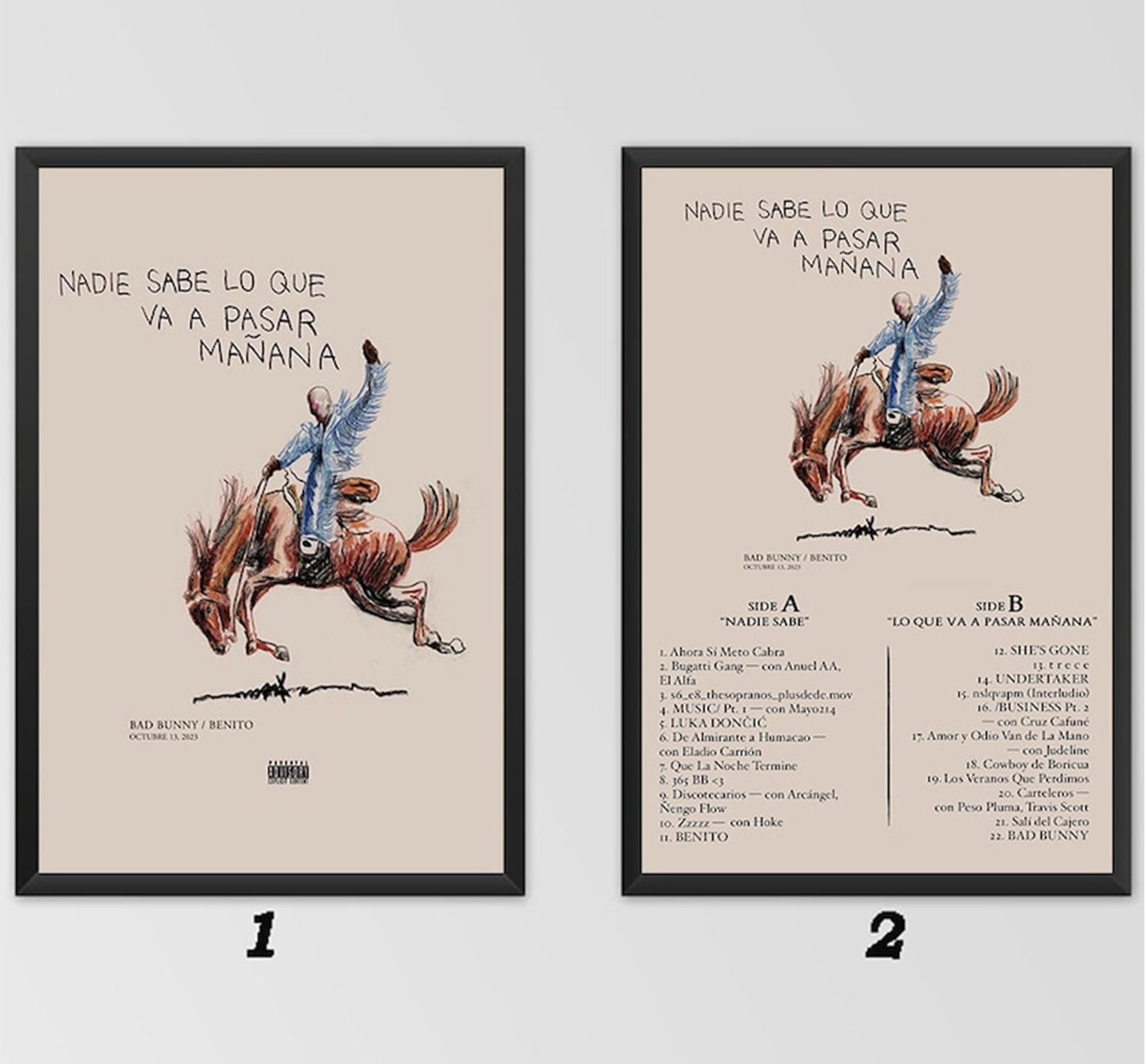 2022 New Album Un Verano Sin Ti Bad Bunny Poster Canvas - Jolly Family Gifts