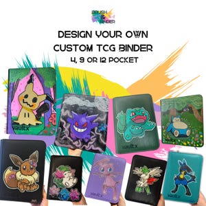 Painted Pokeman Binder - Etsy