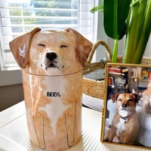 Personalized Dog Urn with Semi-spherical cover, with Name or without Name. Special Memory. Multipurpose Box. Made To Order image 12