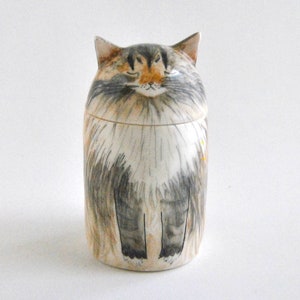 Personalized Cat Urn with Semi-spherical cover, with Name or without Name. Special Memory. Multipurpose Box. Made To Order image 9