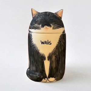 Personalized Cat Urn with CLOSED EYES. Semi-spherical Cover. With Name or without Name. Special Memory. Multipurpose Box. Made To Order image 13