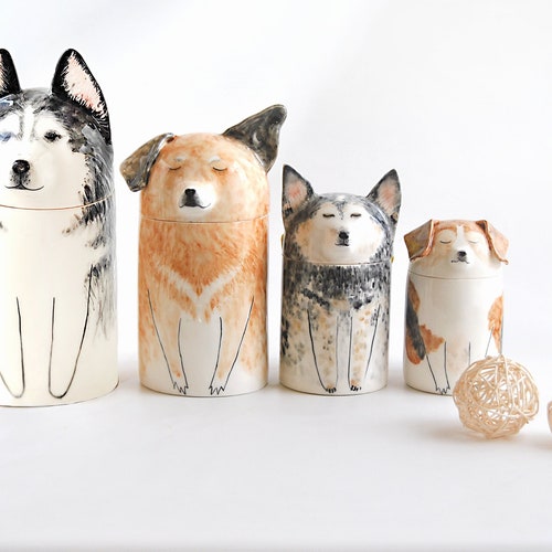 Personalized Dog Urn with Semi-spherical cover, with Name or without Name. shops Special Memory. Multipurpose Box. Made To Order